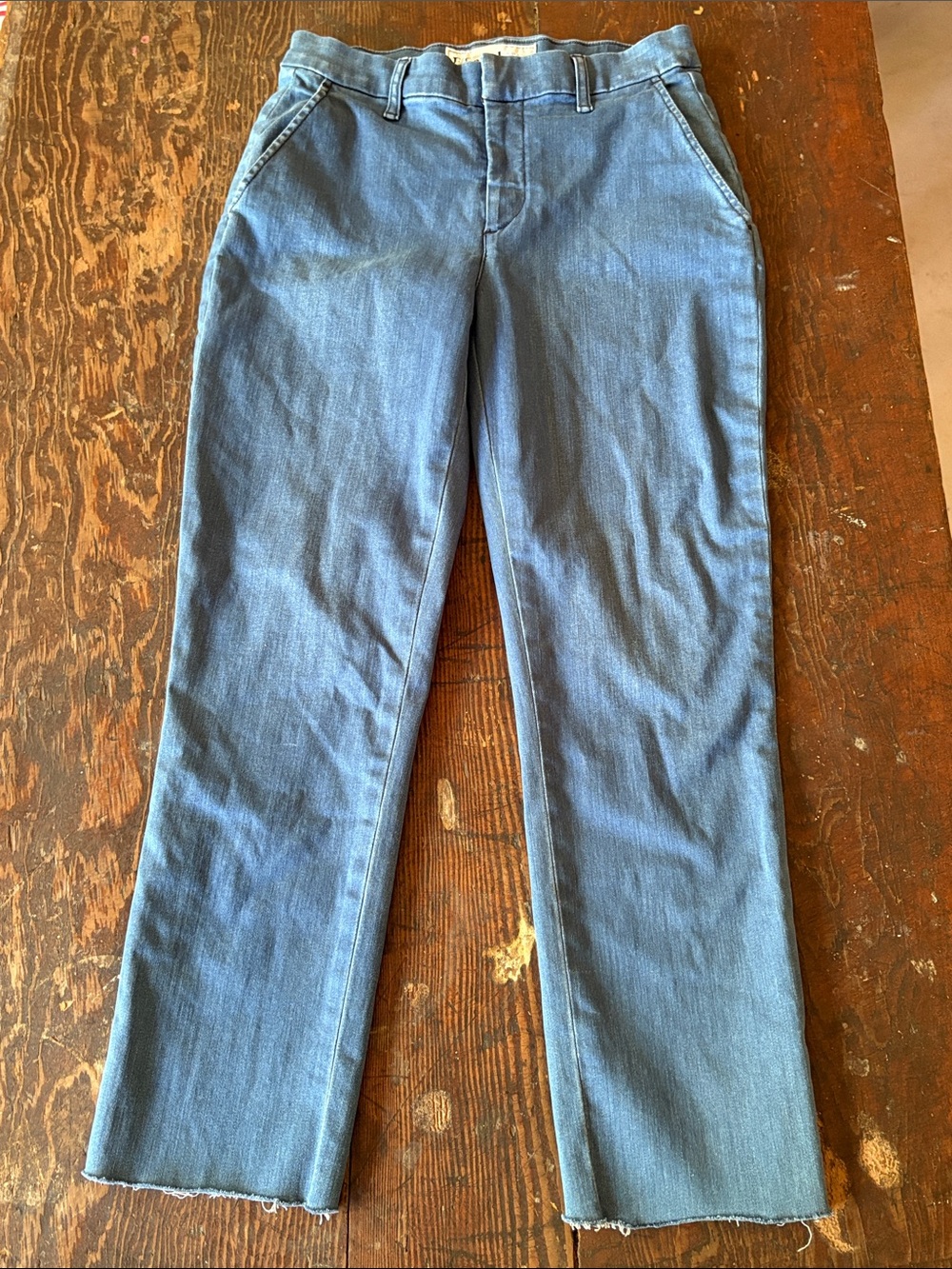 Frank & Eileen Wicklow Italian Denim Chinos in a Blue Wash